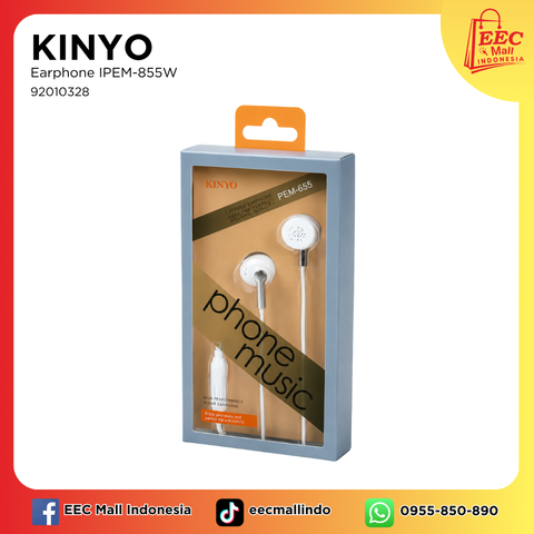 92010328 KINYO Earphone IPEM-855W