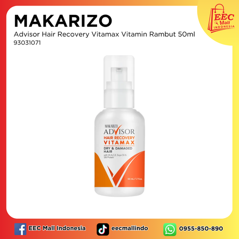 93031071 MAKARIZO Advisor Hair Recovery Vitamax Vitamin Rambut 50ml