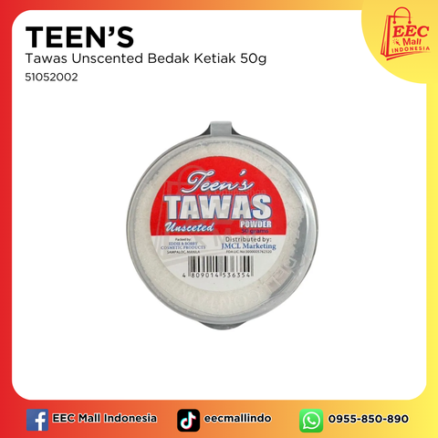 51052002 TEEN'S Tawas Unscented Bedak Ketiak 50g