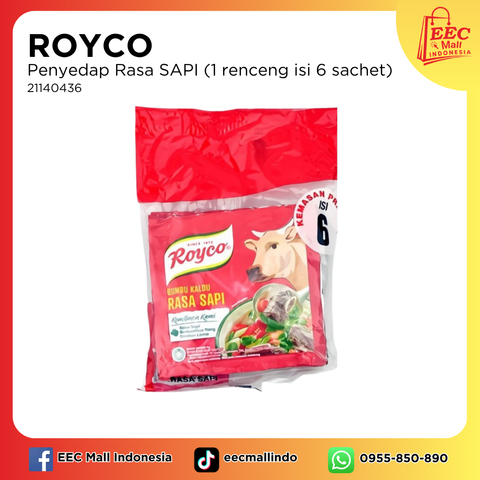 21140436 ROYCO Penyedap Rasa SAPI (1 renceng isi 6 sachet)