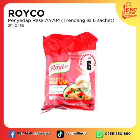 21140430 ROYCO Penyedap Rasa AYAM (1 renceng isi 6 sachet)