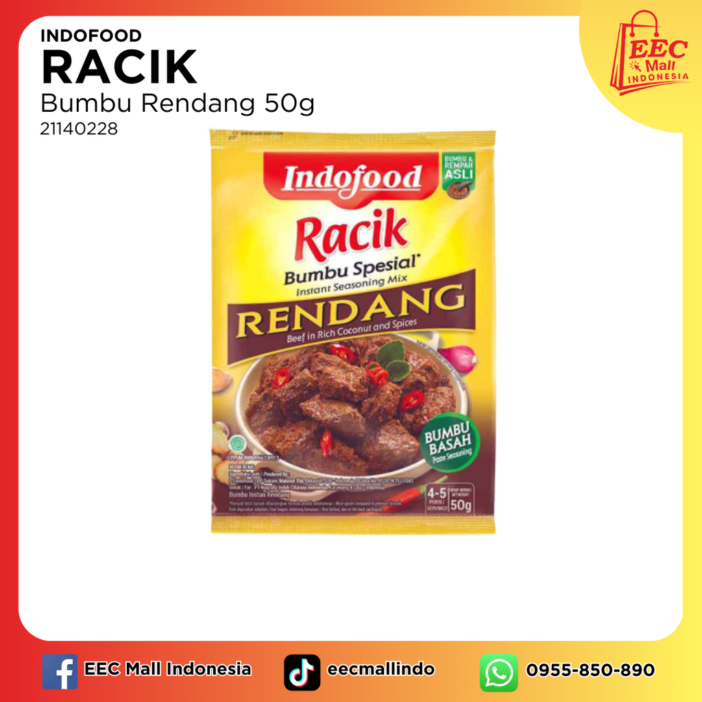 21140228  INDOFOOD Instant Seasoning Mix Rendang_50g_24