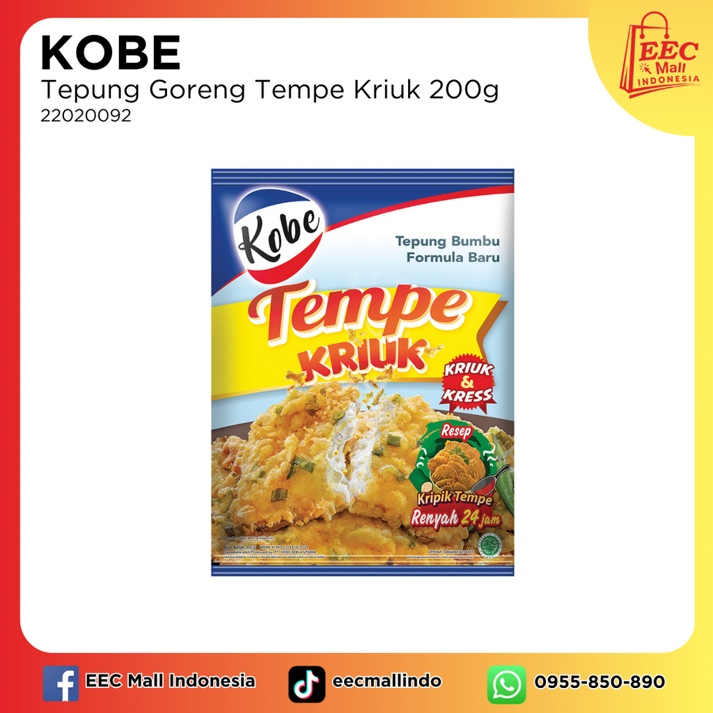 22020092  KOBE Coating Mix Tempe Kriuk_200g