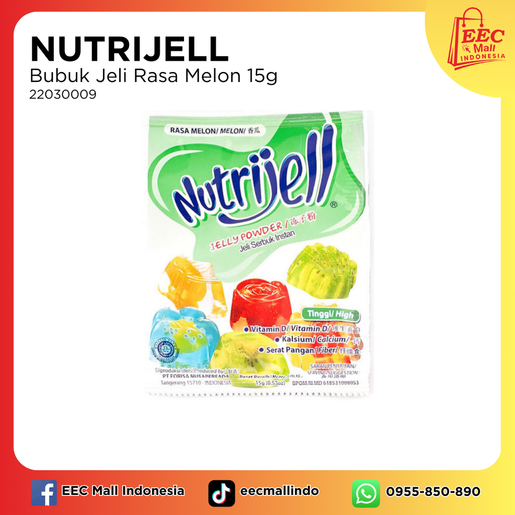 22030009  NUTRIJELL Jelly Powder Melon_15g_12