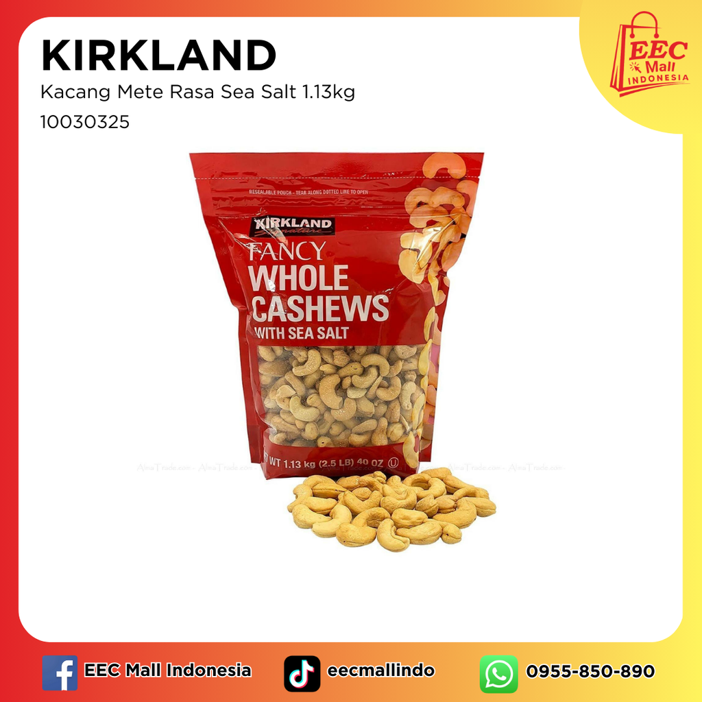 10030325_KIRKLAND Fancy Whole Cashews Sea Salt Pk_1.13kg