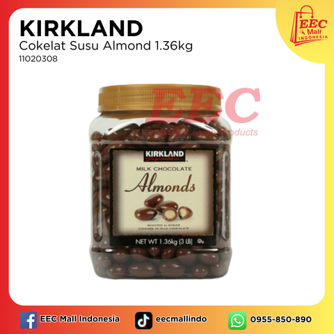 11020308KIRKLAND Milk Chocolate Almonds 1.36kg