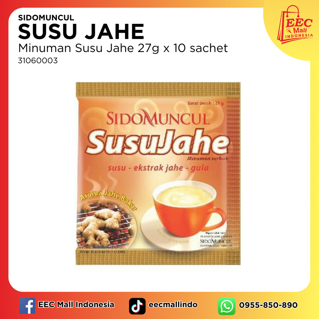 31060003SIDOMUNCUL Susu Jahe Minuman Serbuk_27g10
