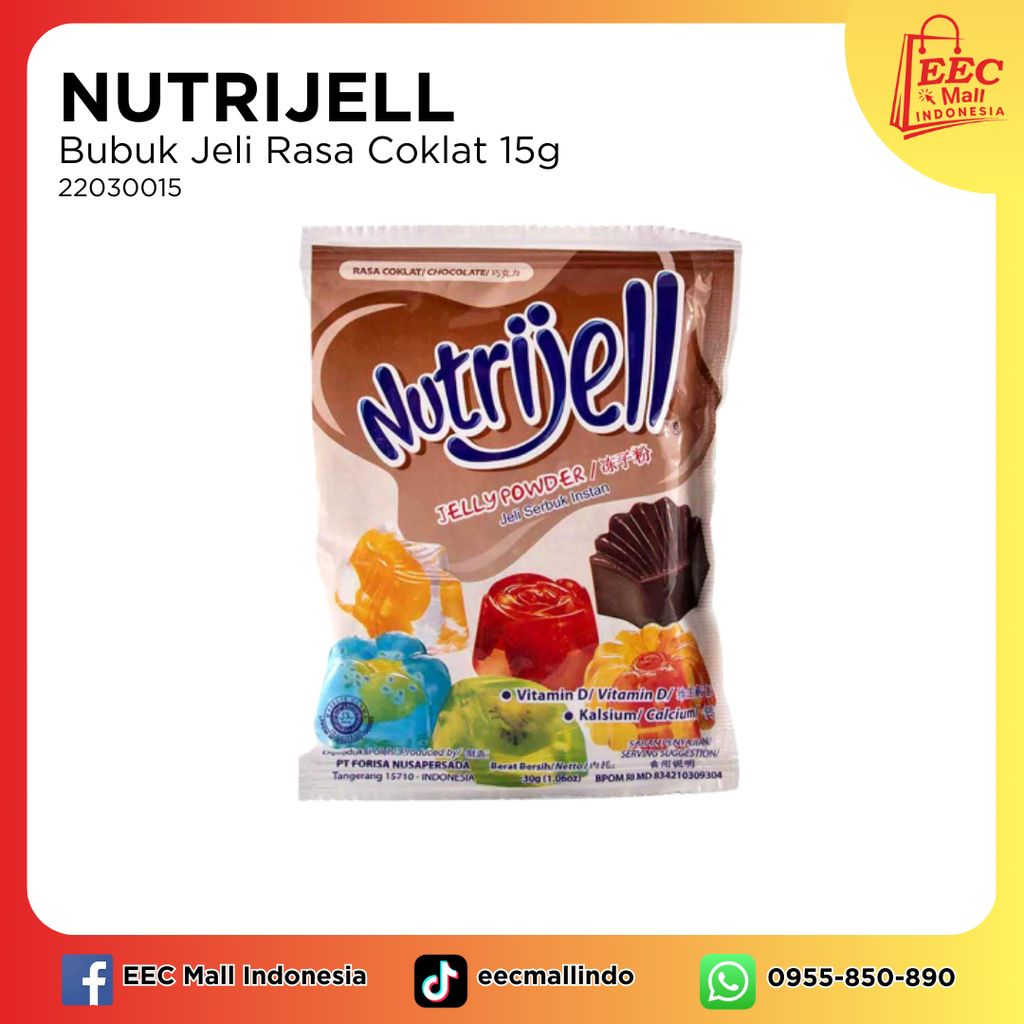 22030015  NUTRIJELL Jelly Powder Chocolate 30g12