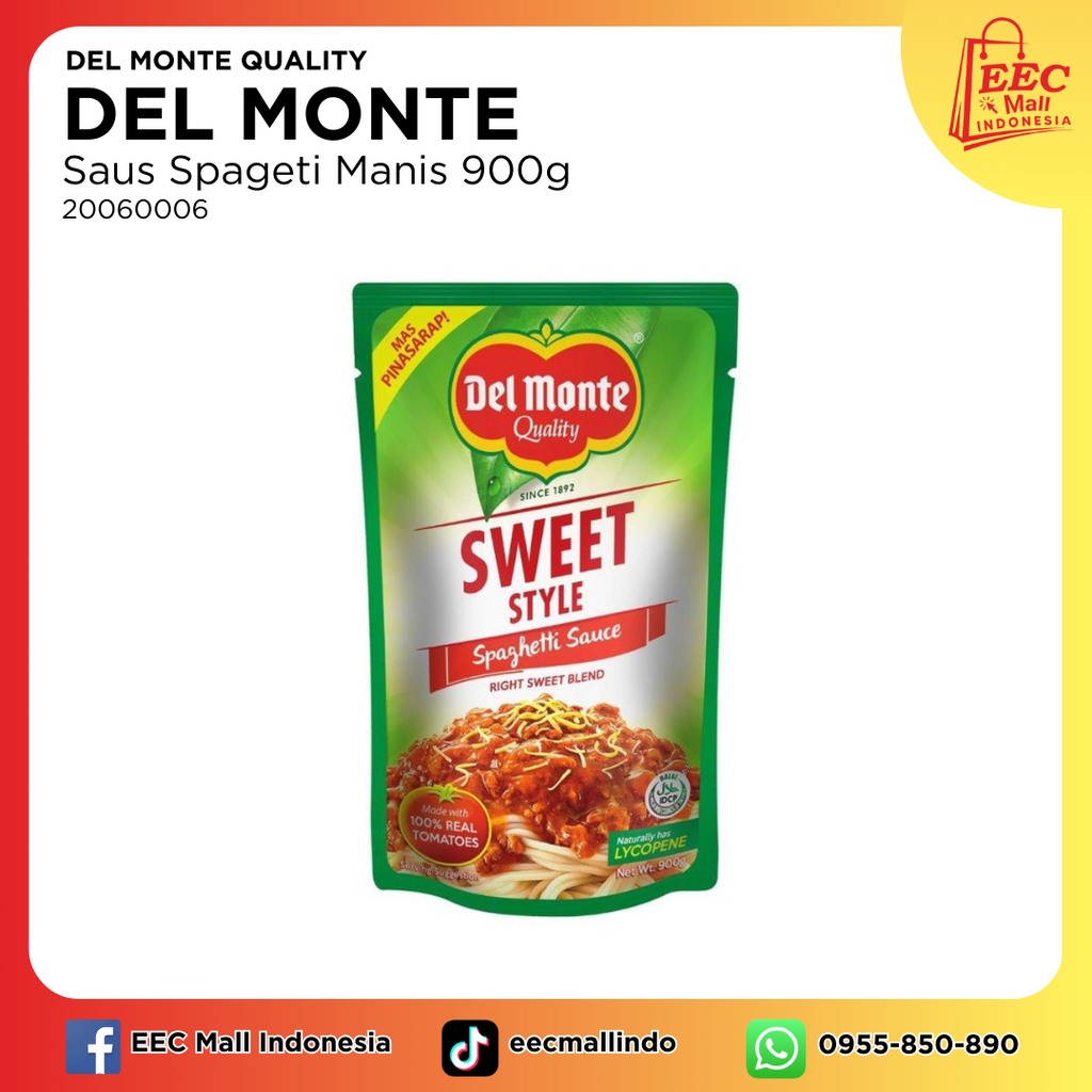 20060006  DEL MONTE Spaghetti Sauce Sweet Style_1kg12