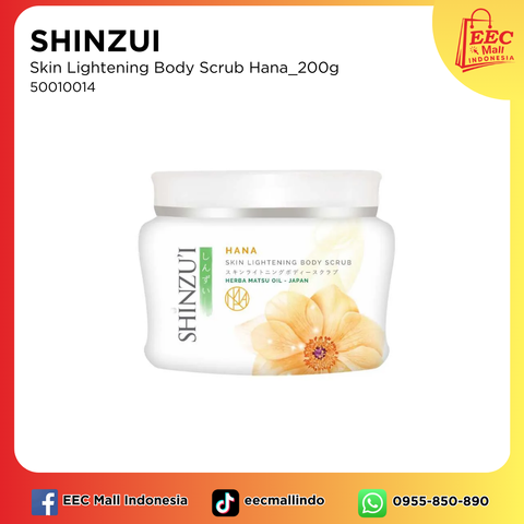50010014SHINZUI Skin Lightening Body Scrub Hana_200g