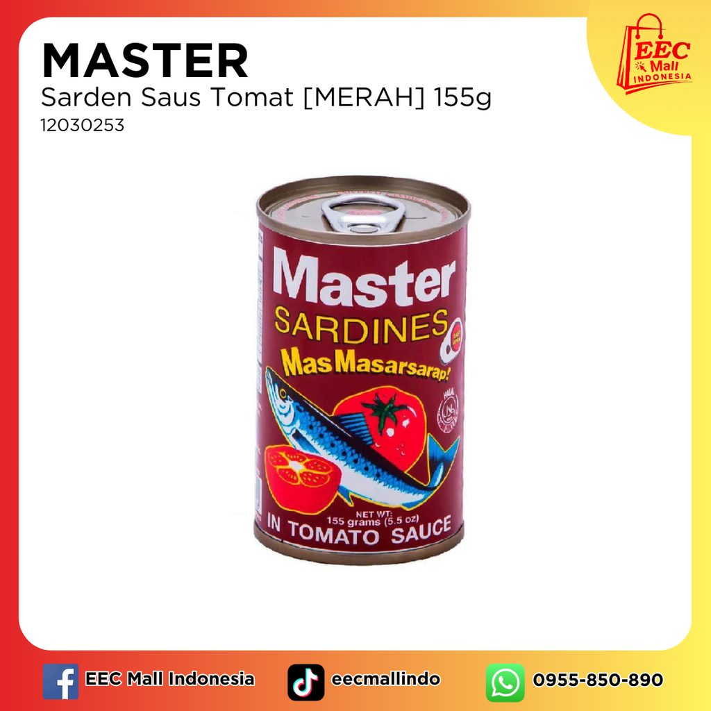 12030253 Sarden Saus Tomat [MERAH] 155g