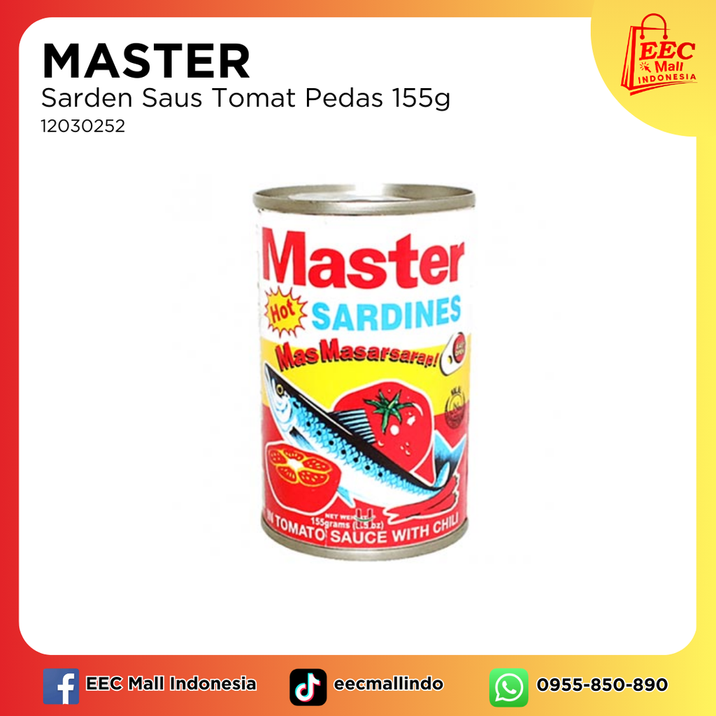 12030252 Sarden Saus Tomat Pedas 155g