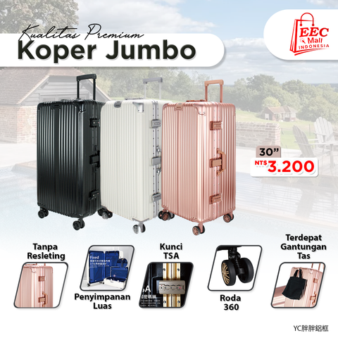 91040258 EASON YC運動鋁框避行李箱 30吋 (JUMBO)