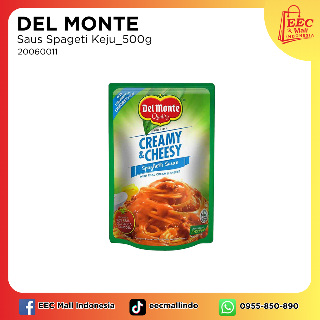 20060011  DEL MONTE Spaghetti Sauce Creamy Cheesy_500g24