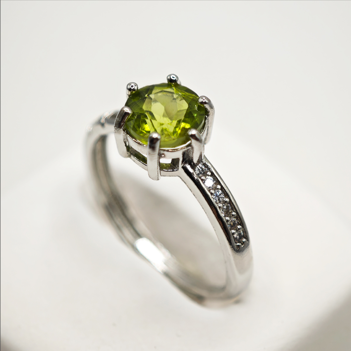 peridot ring 橄欖石可調節戒指