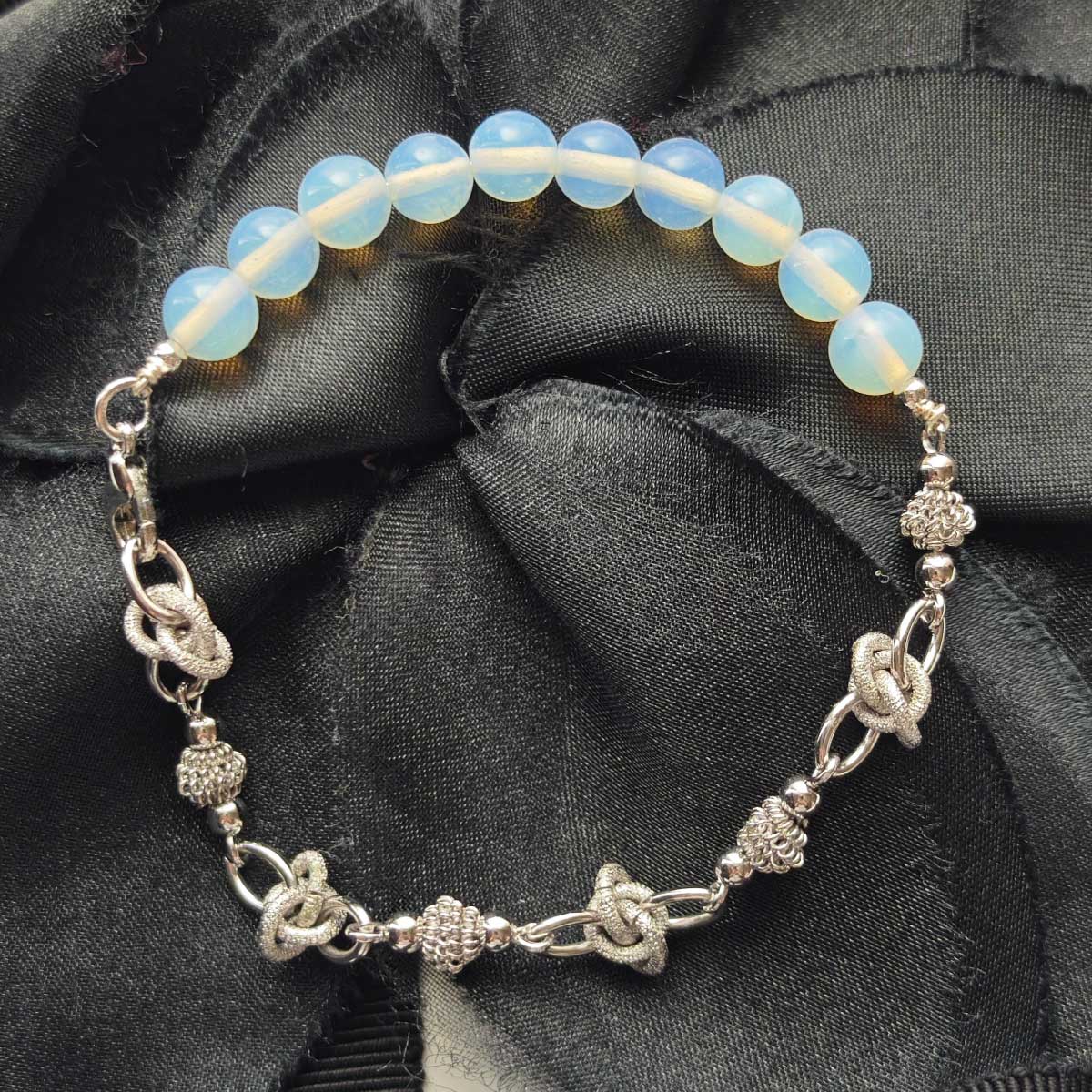 opal-silver-chain-balance-bracelet