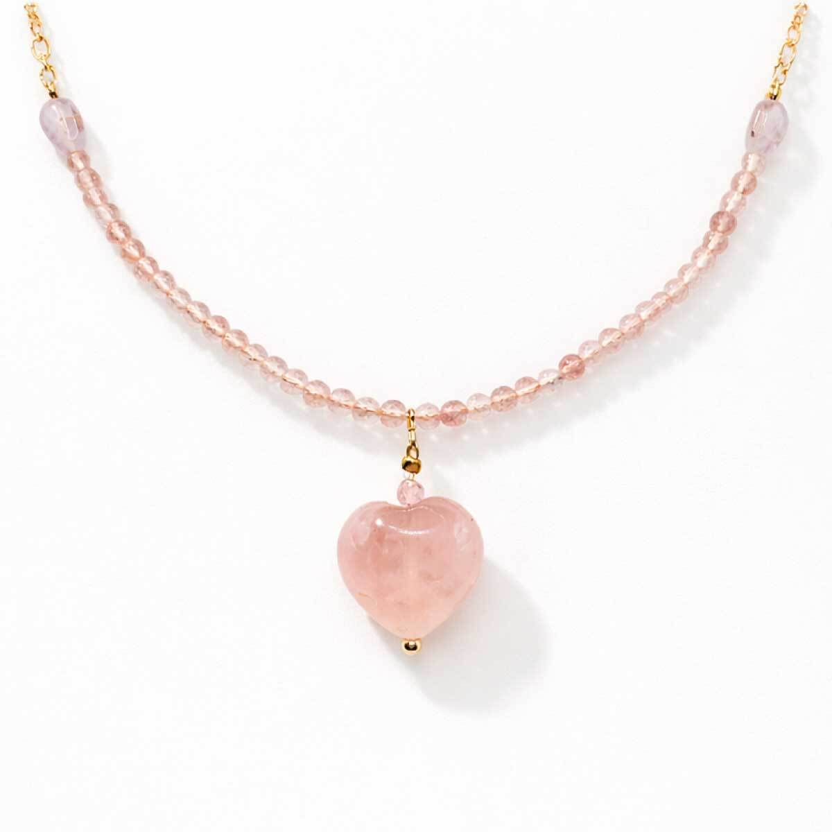 natural-rose-quartz-kunzite-heart-necklac