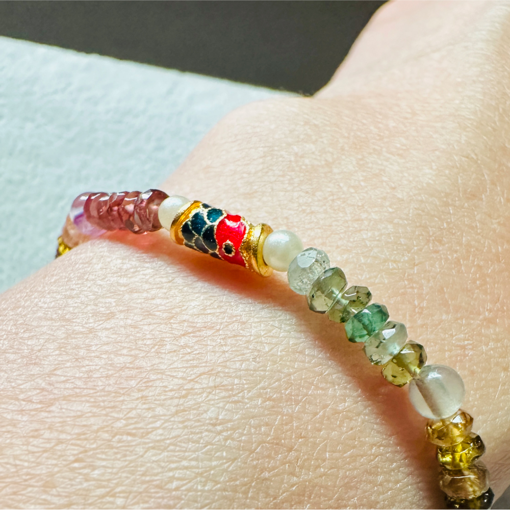 multicolor-tourmaline-koi-bracelet-wrist-wear