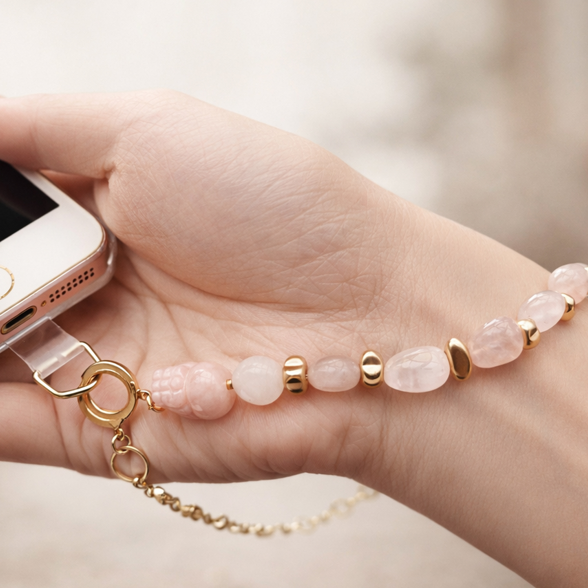 rose-quartz-pixiu-phone-strap-hand-wear-lifestyle