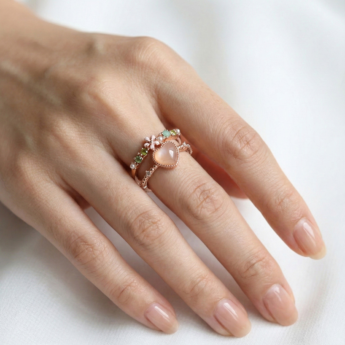 spring-rose-quartz-floral-ring-hand-wear