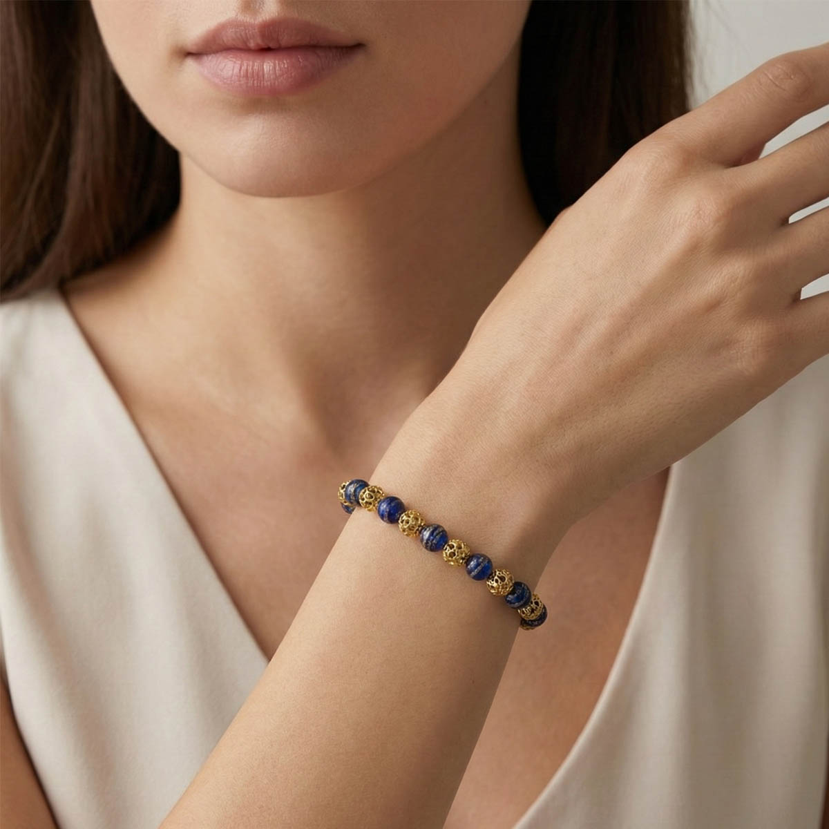lapis-lazuli-glass-sand-bracelet-woman-wear