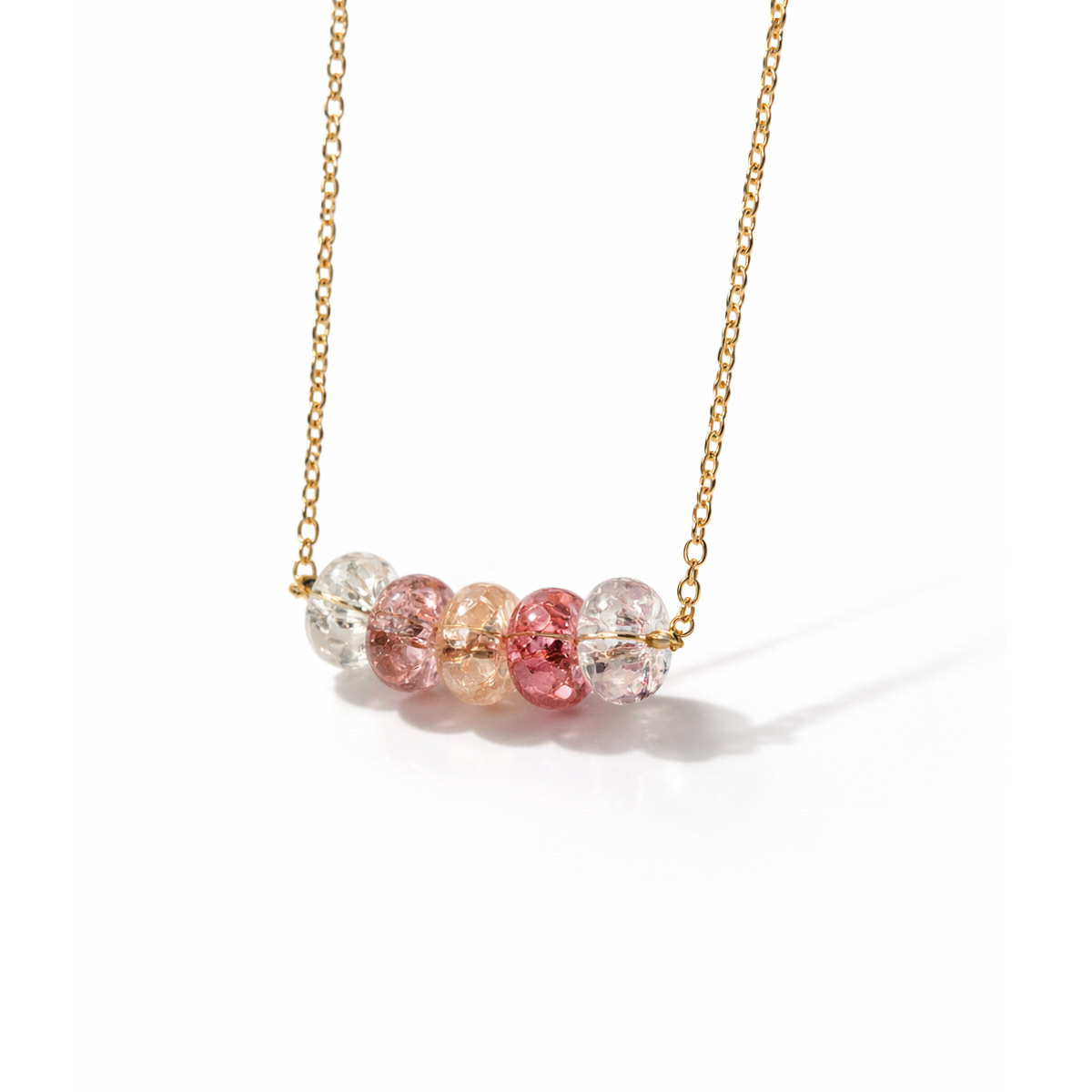 日光碎影爆裂水晶項鍊|溫柔光感的日常平衡陪伴