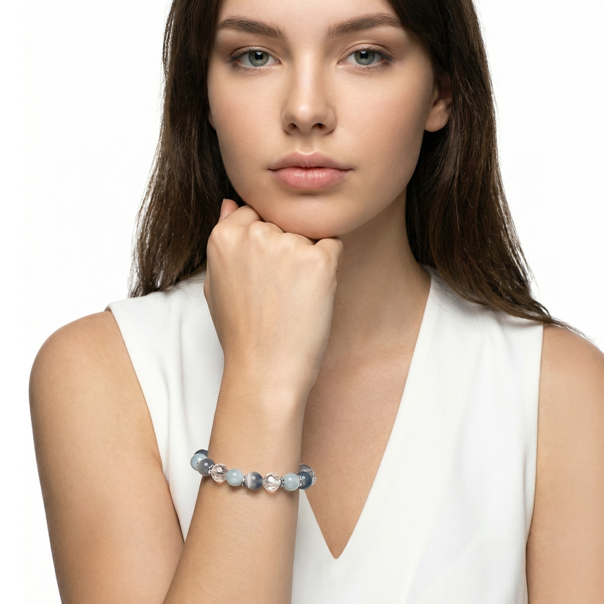 ocean-blue-agate-starfish-bracelet-lifestyle-wear-1