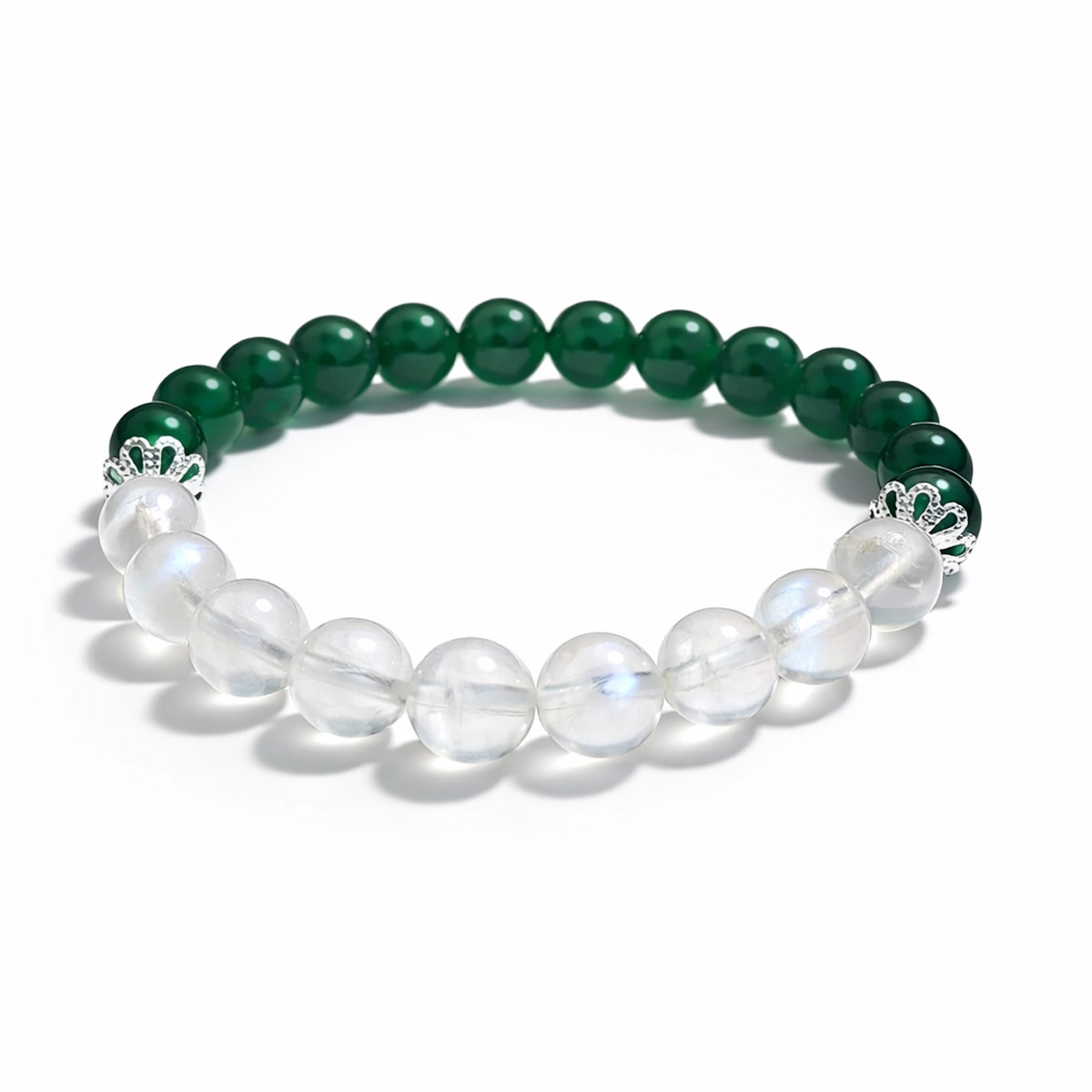 green-strawberry-quartz-moonstone-bracelet-angle