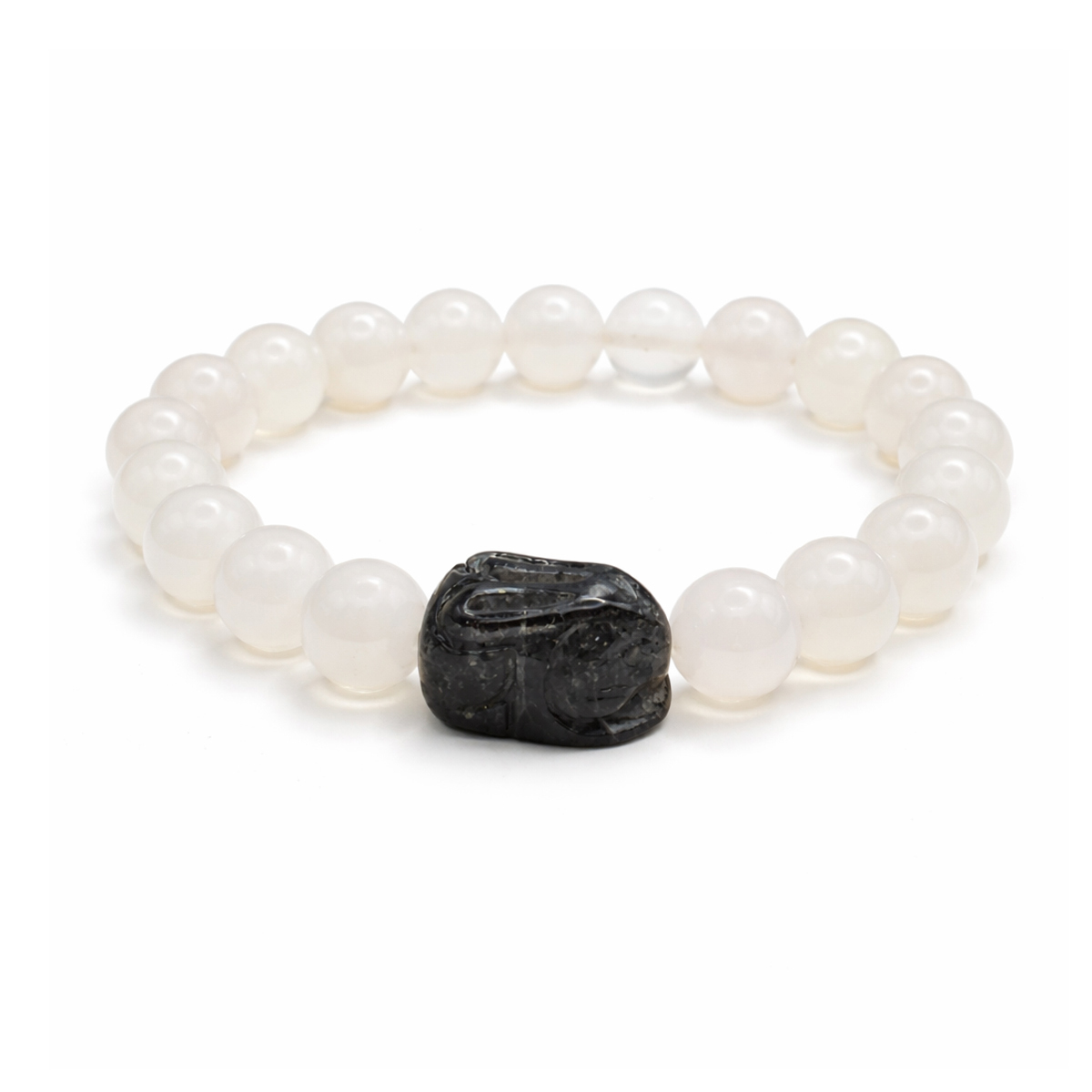 obsidian-rabbit-white-chalcedony-bracelet-studio-2