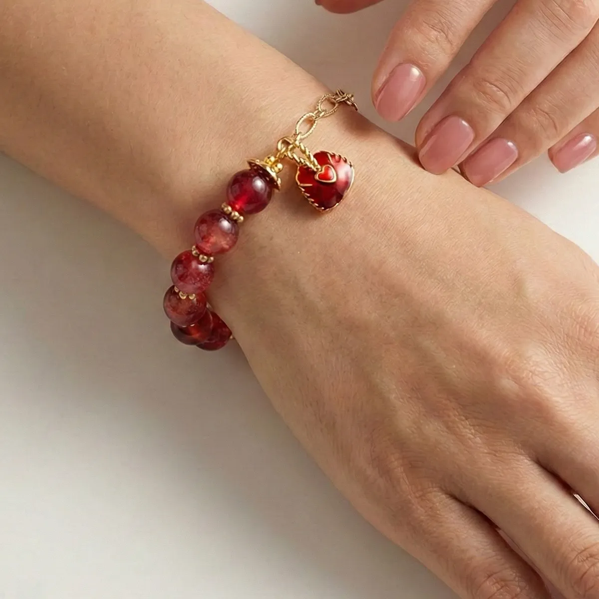 crystal-watermelon-tourmaline-heart-bracelet-wear