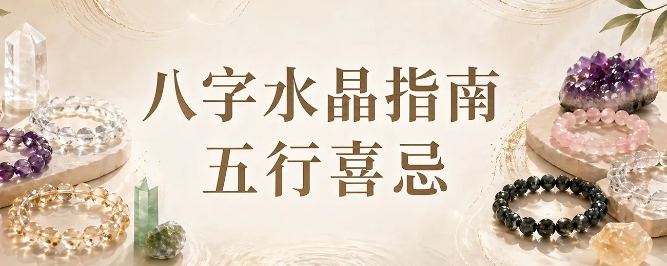 【八字水晶指南】五行喜忌挑選適合你的八字開運水晶！