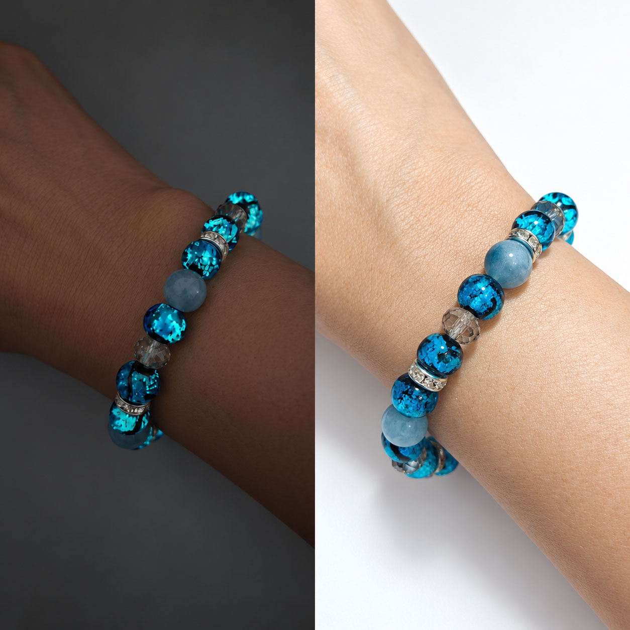 aquamarine-okinawa-glass-bracelet-model-wear-2