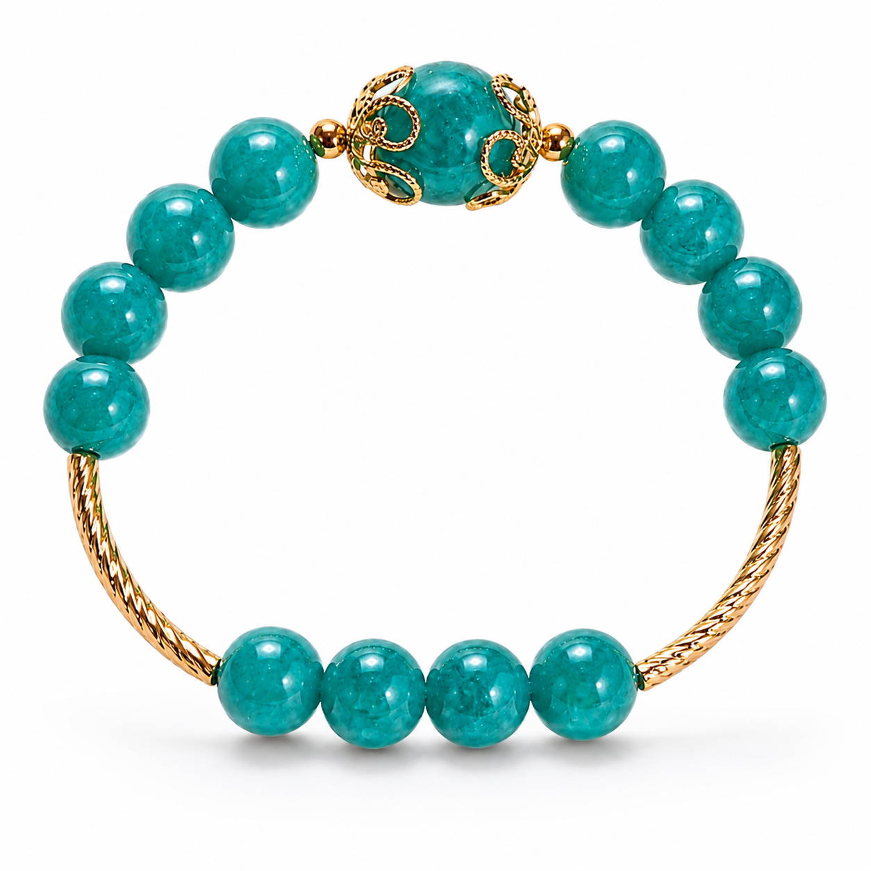 amazonite-gold-bangle-bracelet