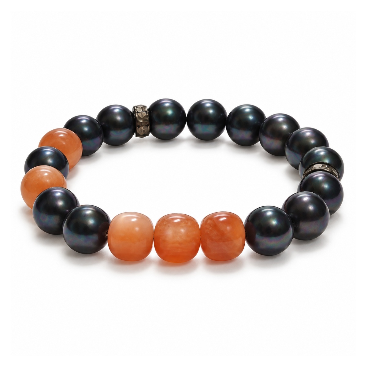 black-pearl-orange-crystal-bracelet-reflections-removed