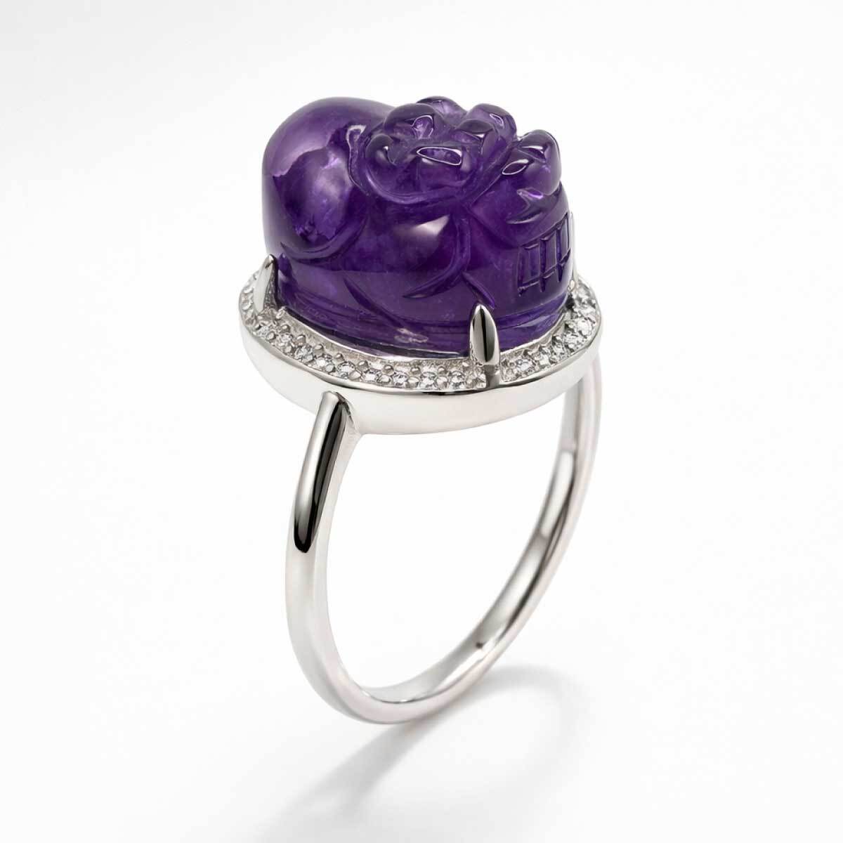 amethyst-pixiu-wealth-ring-silver
