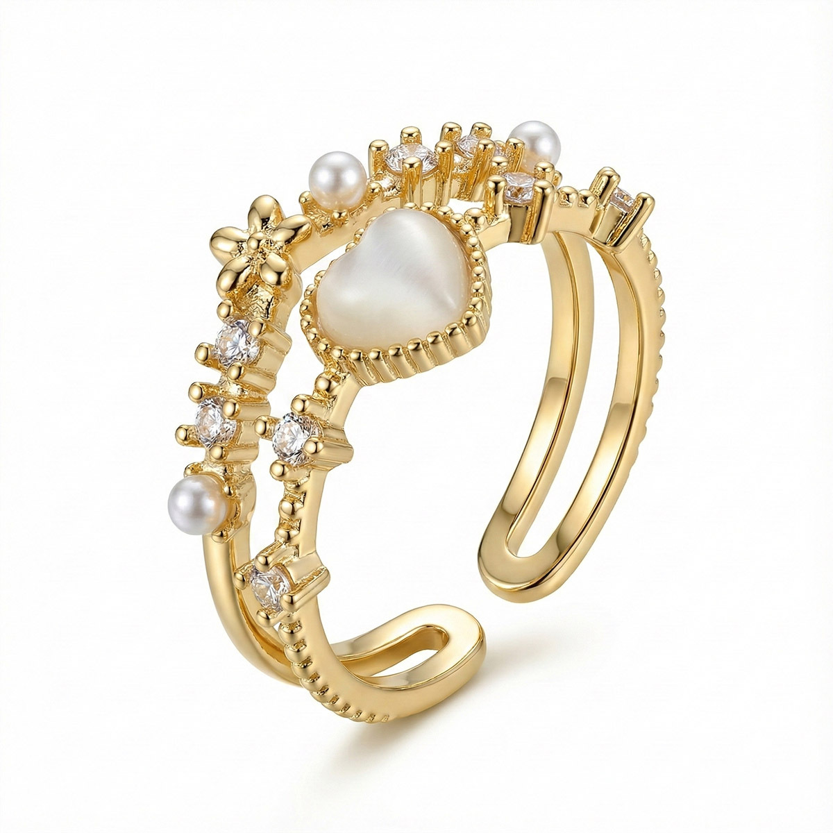 natural-mother-of-pearl-heart-double-band-open-ring