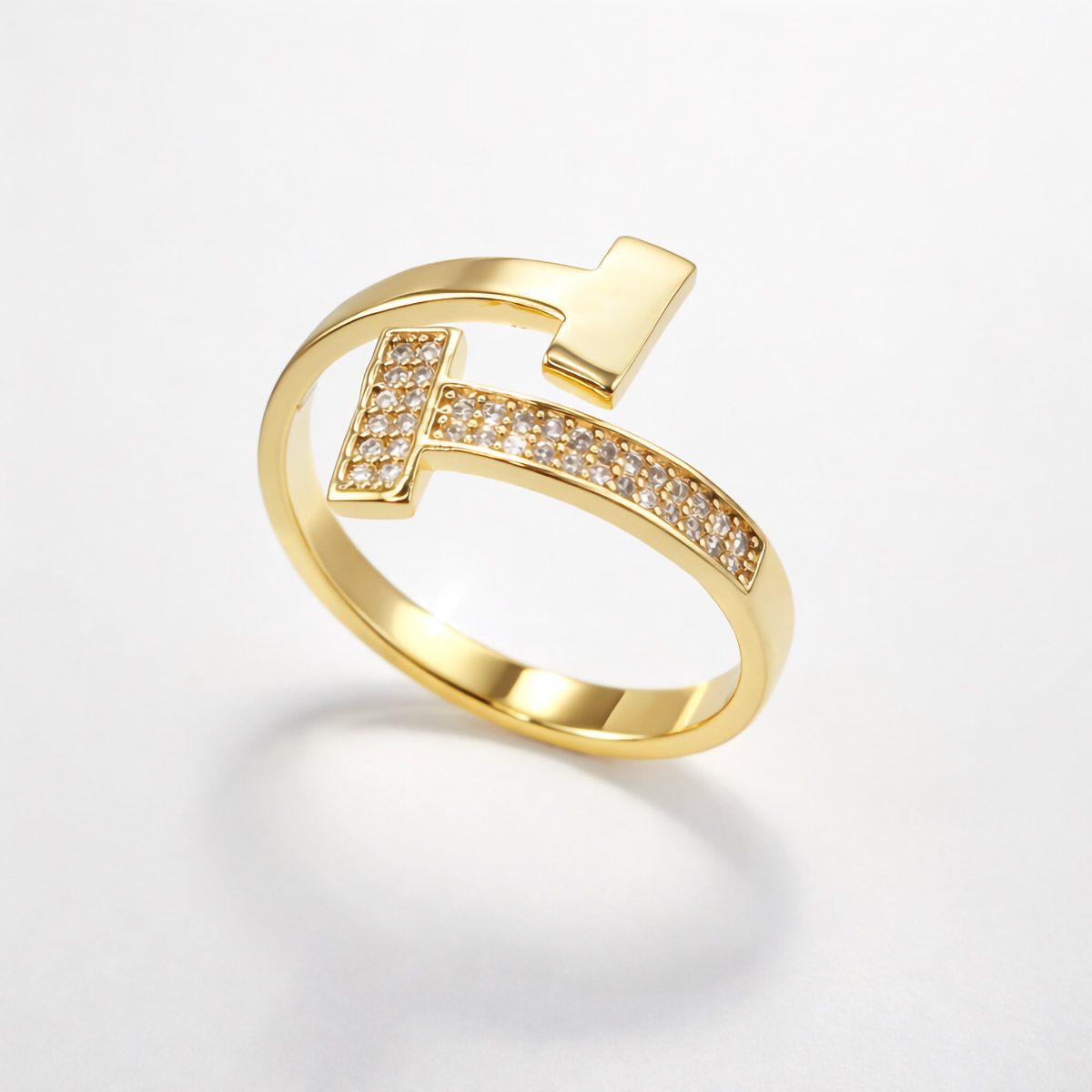 t-shape-cubic-zirconia-open-ring-gold