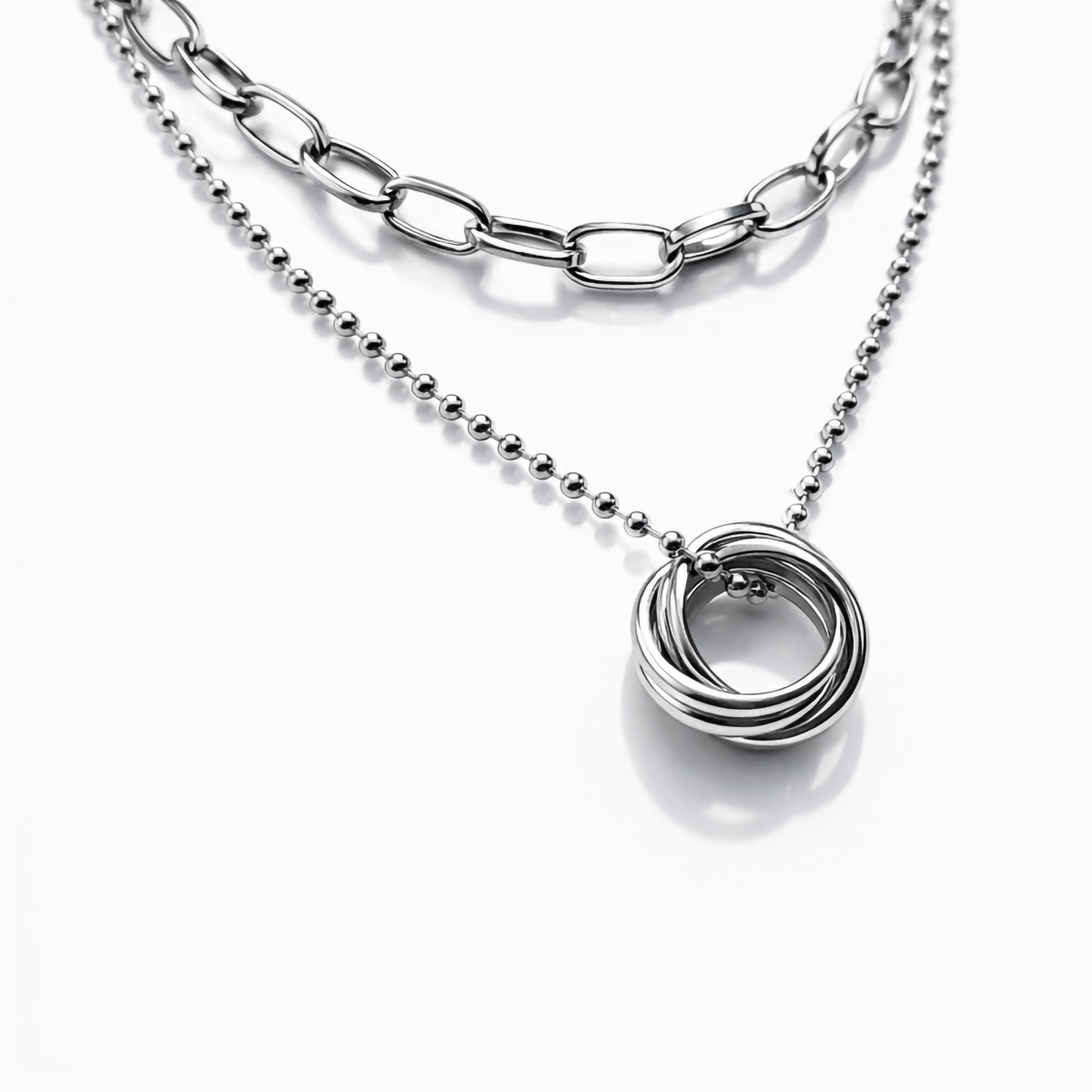 925-sterling-silver-double-layer-ring-necklace