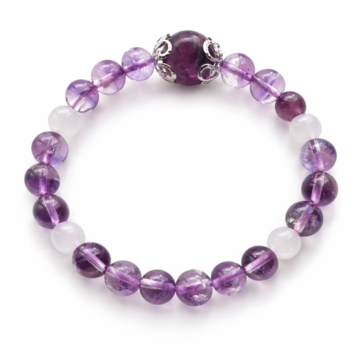 purple-fluorite-amethyst-hairy-crystal-bracelet
