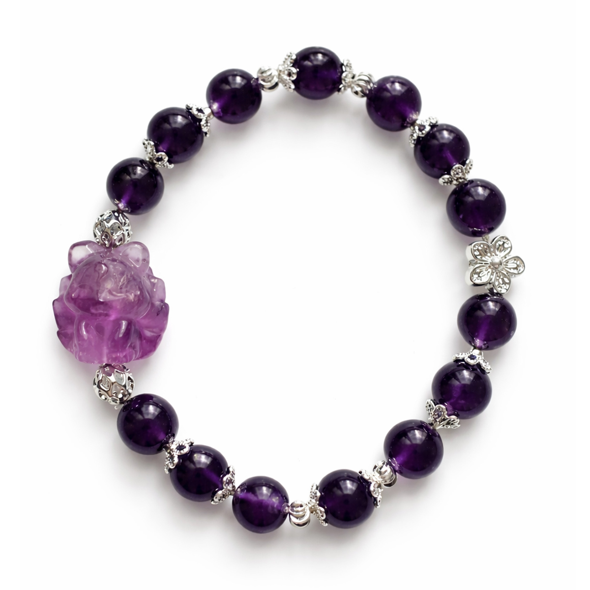 nine-tailed-fox-amethyst-bracelet-silver-white-background