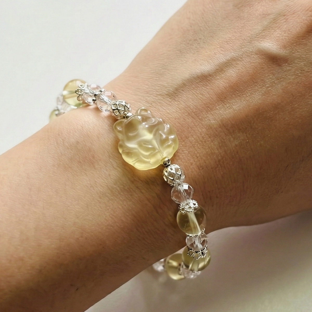 nine-tailed-fox-citrine-wealth-bracelet-wearing