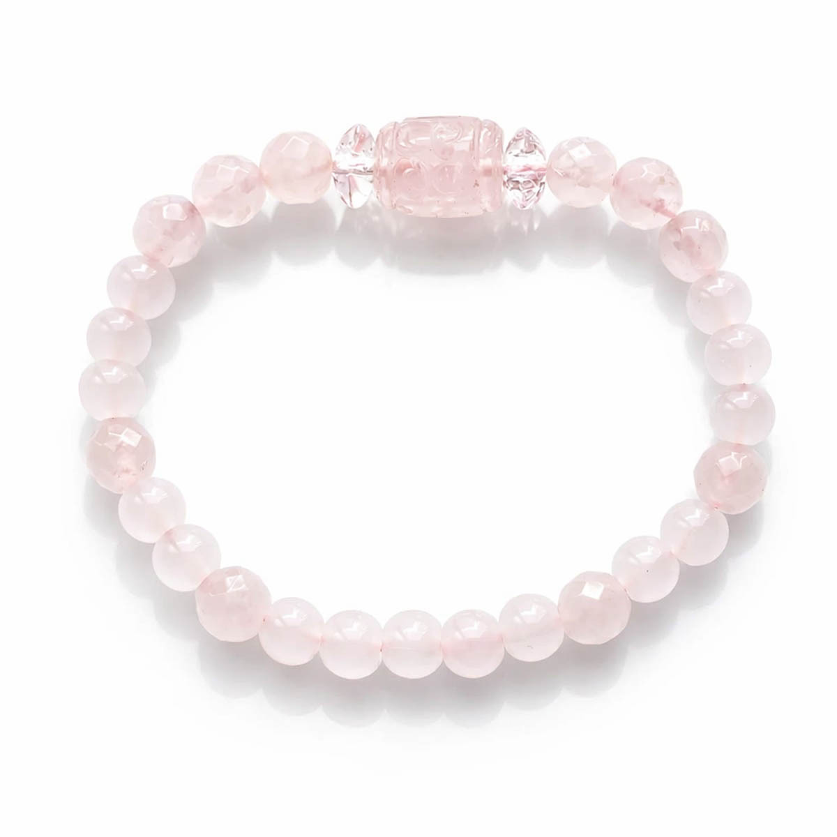 natural-rose-quartz-carved-center-bead-bracelet