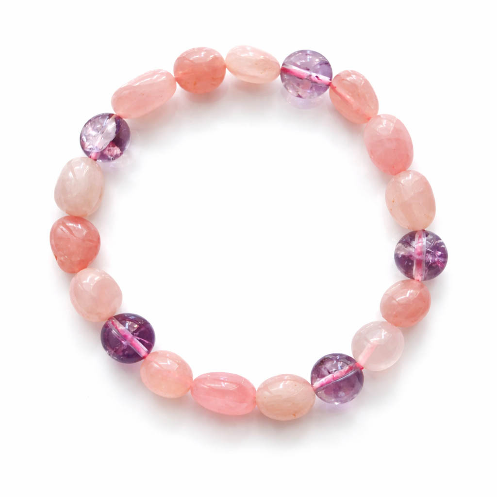 rose-quartz-amethyst-raw-stone-bracelet