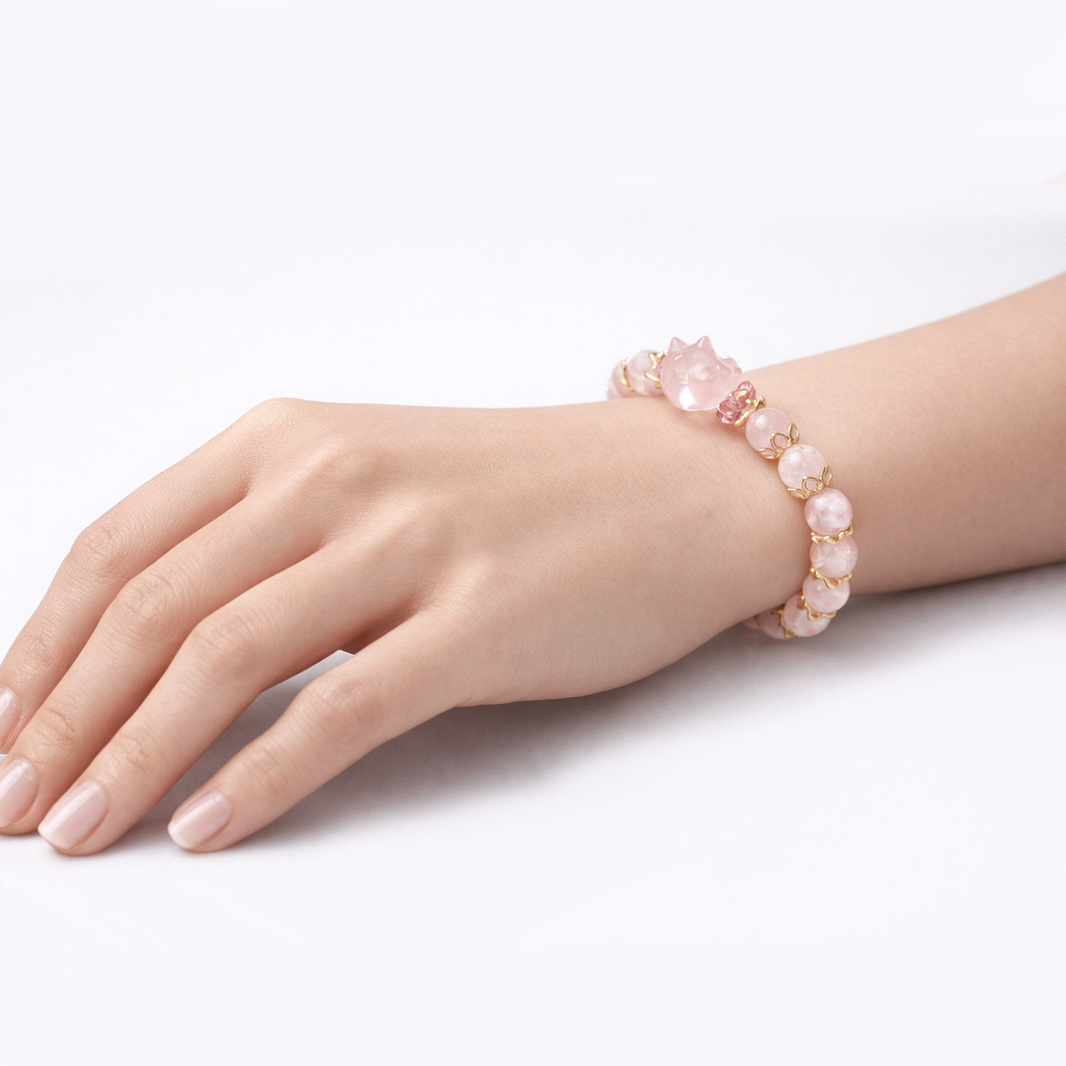 rose-quartz-cat-happiness-guardian-bracelet-worn