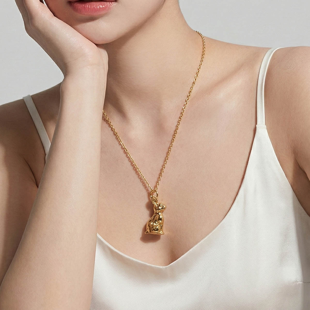 british-guardian-rabbit-gold-necklace-worn-closeup