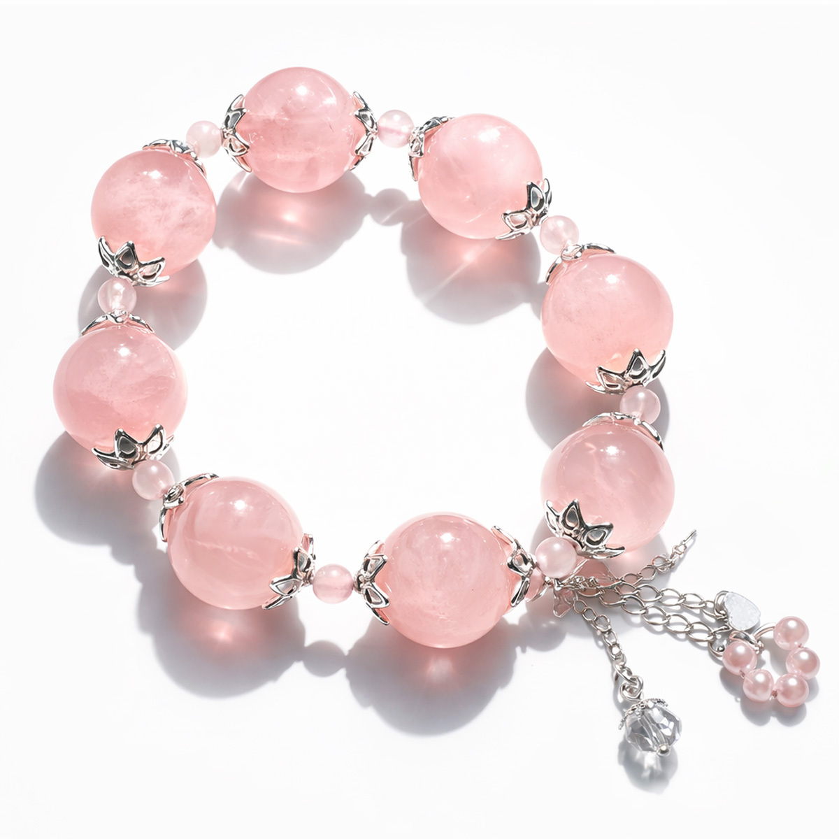 rose-quartz-lotus-large-bead-bracelet-white-bg