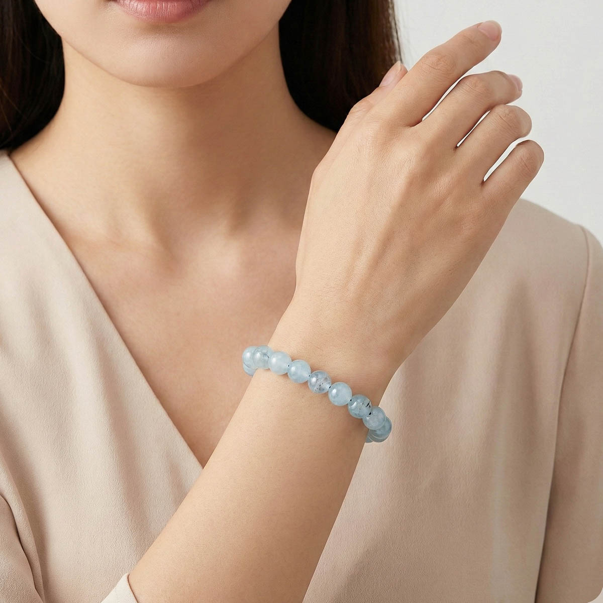 海藍寶水晶手鍊