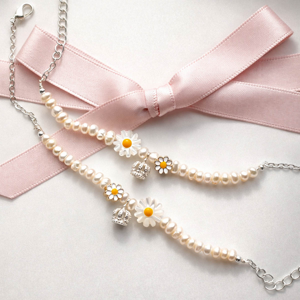 freshwater-pearl-daisy-bracelet-pink-ribbon