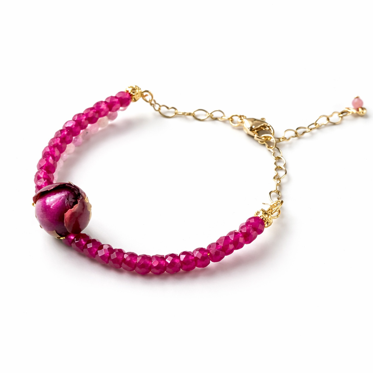 crystal-lepidolite-ruby-bracelet-gold-chain-detail