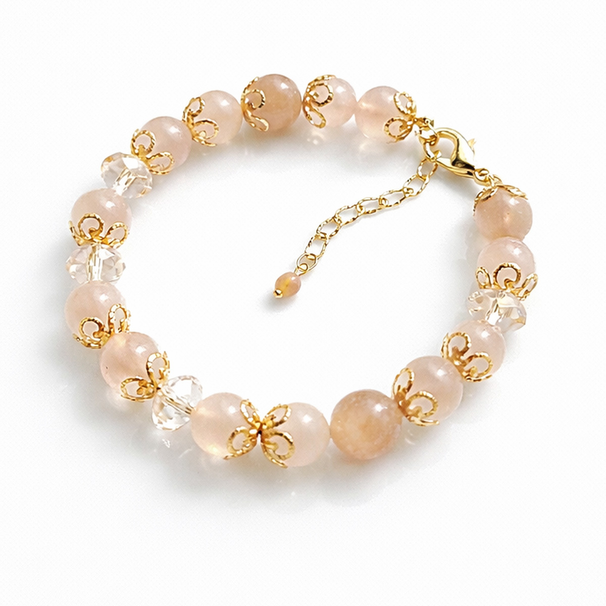 orange-moonstone-soft-lace-bracelet-white-background